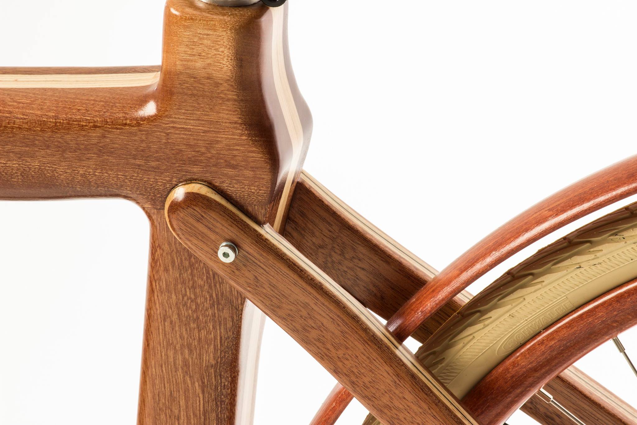 Wooden bike frame